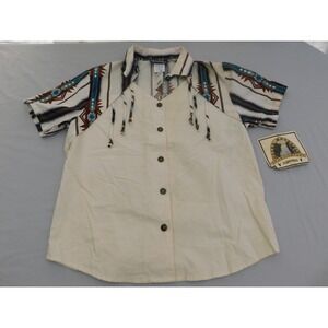 Vintage Ozark Mountain Jean Company Short Sleeve Shirt Women's Size Small  NWT‎